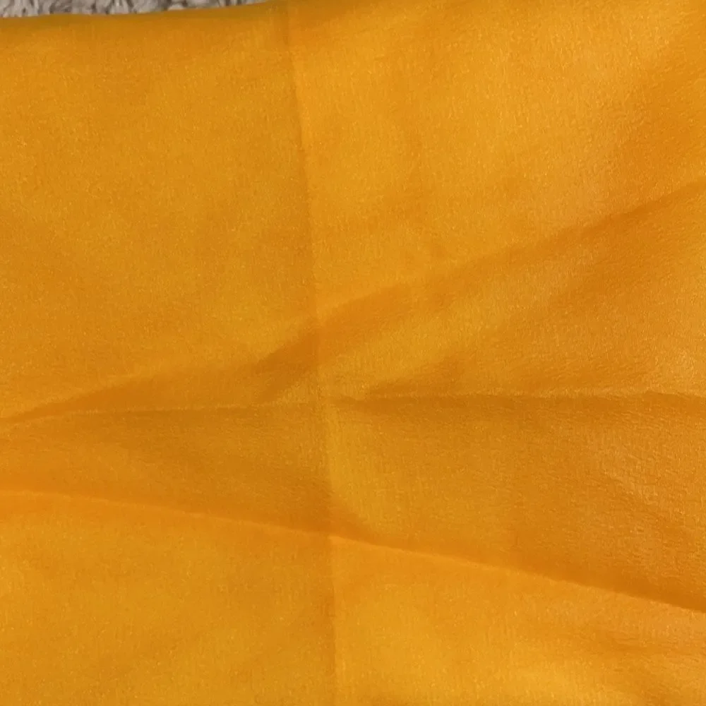 Pair of Vintage Durlacher Nylon Square head scarves blue and orange